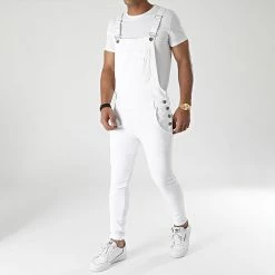 Top 10 🎁 Salopette En Jean Slim 1712 Blanc Denim de LBO ✨ -France LBO Soldes Boutique lbo 261247 FAB SHALBO 1712 20210604T145102 05