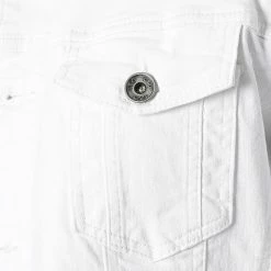 Meilleure vente 🌟 Veste Jean A Capuche 1616 Blanc Denim Blanc de LBO 🧨 -France LBO Soldes Boutique lbo 261267 FAB SHALBO 1616 20210910T141733 02