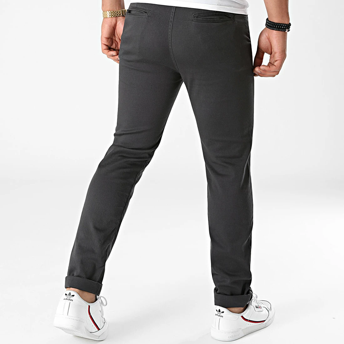 Meilleur prix 🎁 Pantalon Chino 1204 Gris Anthracite de LBO 👏 6 Meilleur prix 🎁 Pantalon Chino 1204 Gris Anthracite de LBO 👏 – Image 4