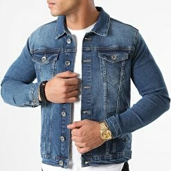 Coupon 🤩 Veste Jean 1536 Bleu Denim de LBO ✔️