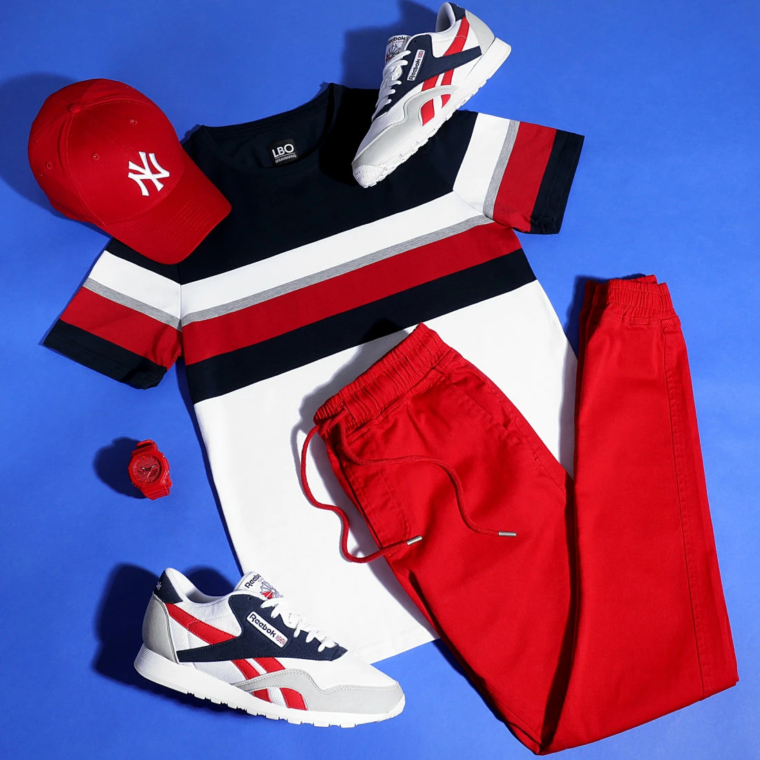 Tout neuf 🔥 Tee 👚 Shirt Bicolore Avec Bande Tricolore 1675 Blanc Bleu Marine de LBO 😉 5 Tout neuf 🔥 Tee 👚 Shirt Bicolore Avec Bande Tricolore 1675 Blanc Bleu Marine de LBO 😉 – Image 3