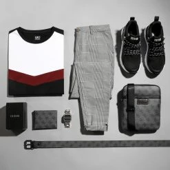 Le moins cher 👍 Tee 👚 Shirt Tricolore 1620 Noir Blanc Bordeaux de LBO 🌟 -France LBO Soldes Boutique lbo 264436 FAB SHALBO 1620 20210505T145915 03