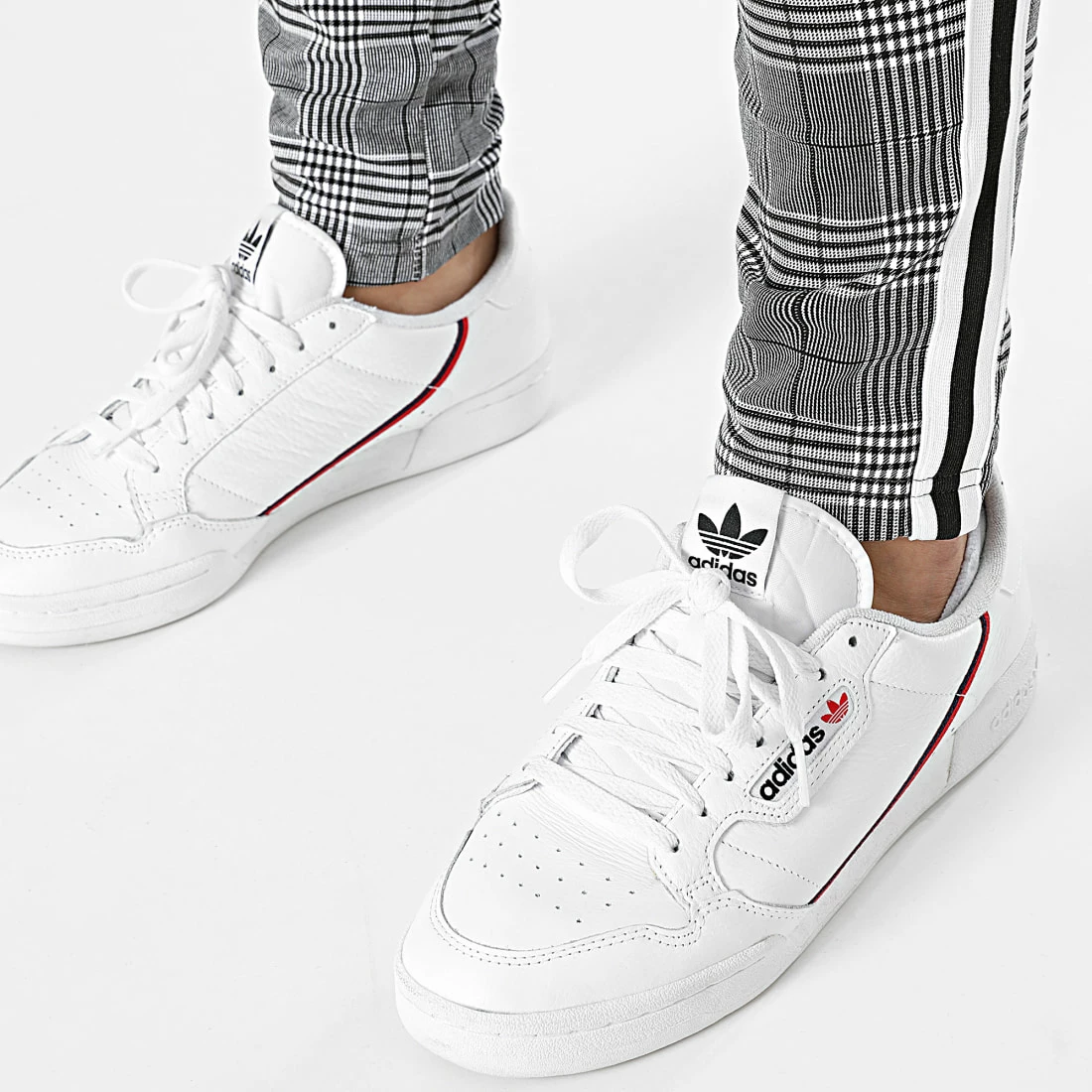 Acheter 👍 Pantalon Carreaux Avec Bandes 0026 Gris Noir Blanc de LBO ✨ 4 Acheter 👍 Pantalon Carreaux Avec Bandes 0026 Gris Noir Blanc de LBO ✨ – Image 2