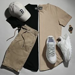 Coupon 👏 Lot de 2 Tee 👚 Shirts Oversize 1770 Beige Noir de LBO ❤️ -France LBO Soldes Boutique lbo 265066 FAB SHALBO 1770 20210623T091724 05