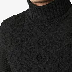 Sortie 🎉 Pull Col Roulé Torsades 0064 Noir de LBO 🧨 -France LBO Soldes Boutique lbo 266123 FAB LBO 1070546 0064 20210728T123418 02