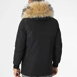 Meilleur prix 🌟 Parka Tech Premium Avec Fourrure Beige 0022 Noir de LBO ❤️ -France LBO Soldes Boutique lbo 266916 FAB LBO 1070510 0022 20211112T135117 04