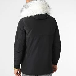 Offres 🎁 Parka Tech Premium Avec Fourrure Blanche 0024 Noir de LBO 🔔 -France LBO Soldes Boutique lbo 266918 FAB LBO 1070510 0024 20211112T145144 04