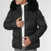 Meilleure affaire 😍 Doudoune Capuche Tech Puffer Avec Fourrure Noir 0020 Noir de LBO ⭐ -France LBO Soldes Boutique lbo 269125 FAB LBO 1070510 0020 20211117T112905 01