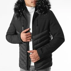 Offres 😉 Doudoune Capuche Tech Fitted Avec Fourrure Noir Melange 0028 Noir de LBO ⌛ -France LBO Soldes Boutique lbo 269130 FAB LBO 1070510 0028 20211008T135622 03