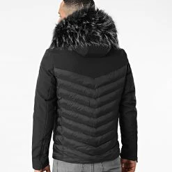 Offres 😉 Doudoune Capuche Tech Fitted Avec Fourrure Noir Melange 0028 Noir de LBO ⌛ -France LBO Soldes Boutique lbo 269130 FAB LBO 1070510 0028 20211008T135623 04