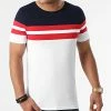 Meilleur prix ⌛ Tee 👕 Shirt Tricolore 1767 Bleu Marine Rouge Blanc de LBO 🔥 -France LBO Soldes Boutique lbo 269494 FAB SHALBO 1767 20210903T094323 01
