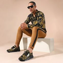 Meilleur prix ⭐ Pantalon Chino Skinny Avec Bande 1777 Camel de LBO ✔️ -France LBO Soldes Boutique lbo 269495 FAB SHALBO 1777 20210831T075719 05