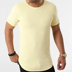 Top 10 😀 Tee 👚 Shirt Oversize 1851 Jaune Pastel de LBO 🔥