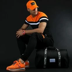 Grosses soldes 🔥 Tee 👚 Shirt Tricolore 1633 Noir Orange de LBO 🎁 -France LBO Soldes Boutique lbo 270334 FAB SHALBO 1633 20210726T140708 05