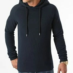 Bon marché ⭐ Sweat Capuche 1784 Bleu Marine de LBO ✨