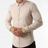 De gros 🎁 Chemise Manches Longues Slim Fit 1844 Beige de LBO 🤩 -France LBO Soldes Boutique lbo 271591 FAB SHALBO 1844 20210729T153146 02