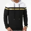 Les meilleures critiques de 🤩 Sweat Capuche Tricolore Bande Gold 1573 Noir Blanc de LBO 😉 -France LBO Soldes Boutique lbo 273120 FAB SHALBO 1573 20210910T140732 01