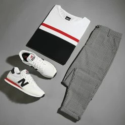 Meilleure affaire 🎉 Tee 👚 Shirt Tricolore 1830 Bleu Marine Blanc de LBO 👏 -France LBO Soldes Boutique lbo 275363 FAB SHALBO 1830 20210903T142032 03