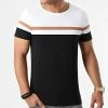Acheter 😀 Tee 👕 Shirt Tricolore 1831 Noir Blanc Camel de LBO 😉 -France LBO Soldes Boutique lbo 275370 FAB SHALBO 1831 20210903T140145 01