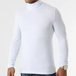 Vente flash 😍 Lot De 3 Tee 👚 Shirts Col Roulé Manches Longues Unis 1991 Noir Bleu Marine Blanc de LBO ✨ -France LBO Soldes Boutique lbo 275388 FAB SHALBO 1991 20210903T143044 05