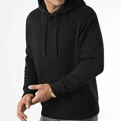 Acheter 😍 Sweat Capuche Uni 68 Noir de LBO 🎉