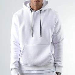 Acheter 🔥 Sweat Capuche Uni 71 Blanc de LBO 🔥