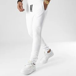 Tout neuf 😍 Pantalon Jogging Uni 73 Blanc de LBO 😉 -France LBO Soldes Boutique lbo 275398 FAB LBO 1070546 0073 20211112T144552 03
