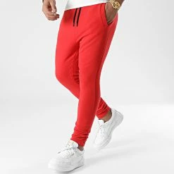 Vente flash 🎉 Pantalon Jogging Uni 95 Rouge de LBO 🧨 -France LBO Soldes Boutique lbo 275400 FAB LBO 1070546 0095 20211112T144634 03