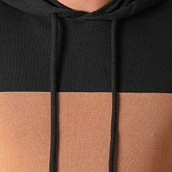 Nouveau ❤️ Sweat Capuche Tricolore 1952 Noir Blanc Camel de LBO 🎁 -France LBO Soldes Boutique lbo 277032 FAB SHALBO 1952 20210903T144323 02