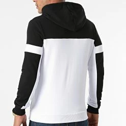 Le moins cher 🎉 Sweat Capuche Bicolore 1956 Blanc Noir de LBO ⭐ -France LBO Soldes Boutique lbo 277034 FAB SHALBO 1956 20210903T140238 03