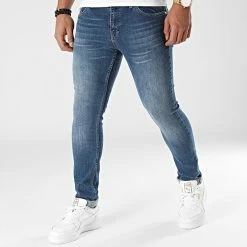 Le moins cher 👏 Jean Slim Fit 1864 Bleu Denim de LBO 🎁
