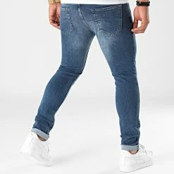 Le moins cher 👏 Jean Slim Fit 1864 Bleu Denim de LBO 🎁 -France LBO Soldes Boutique lbo 277035 FAB SHALBO 1864 20210910T153302 04