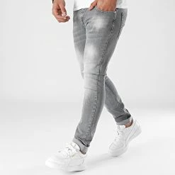 Les meilleures critiques de 🎉 Jean Slim Fit 1870 Denim Gris Clair de LBO 😀 -France LBO Soldes Boutique lbo 277039 FAB SHALBO 1870 20210910T153431 03