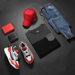 Offres ❤️ Tee 👕 Shirt Poche 1977 Noir Gris Anthracite de LBO 🤩 -France LBO Soldes Boutique lbo 280239 FAB SHALBO 1977 20211119T082230 05