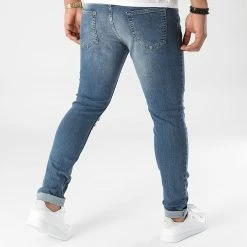 Coupon ❤️ Jean Slim Fit Avec Déchirures 1985 Bleu Denim de LBO ✨ -France LBO Soldes Boutique lbo 280244 FAB SHALBO 1985 20211001T154035 04