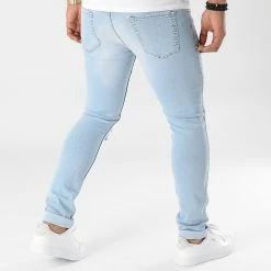 Tout neuf ❤️ Jean Slim Fit Avec Déchirures 1987 Denim Bleu Clair de LBO ✔️ -France LBO Soldes Boutique lbo 280247 FAB SHALBO 1987 20211001T154016 04