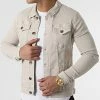 Meilleur prix 😍 Veste Jean 1783 Denim Beige de LBO 😉