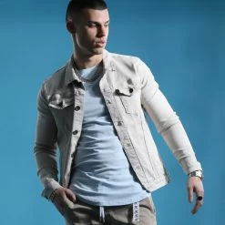 Meilleur prix 😍 Veste Jean 1783 Denim Beige de LBO 😉 -France LBO Soldes Boutique lbo 283211 FAB SHALBO 1783 20220303T083234 05