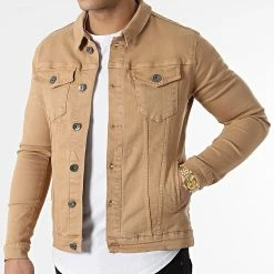 Nouveau 😍 Veste Jean 1538 Denim Camel de LBO 🔔