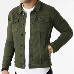 Nouveau 👏 Veste Jean Slim Fit 1539 Denim Khaki de LBO 🥰