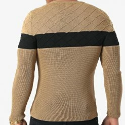 Offres 🎁 Pull Bicolore 0105 Camel Noir de LBO 🎉 -France LBO Soldes Boutique lbo 283858 FAB LBO 1070546 0105 20211108T145118 03