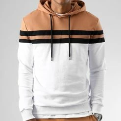 Les meilleures critiques de 👏 Sweat Capuche Tricolore 1723 Camel Noir Blanc de LBO 🤩