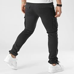 Meilleur prix ✨ Pantalon Cargo 2071 Gris Anthracite de LBO 🔔 -France LBO Soldes Boutique lbo 284928 FAB SHALBO 2071 20220131T074515 04