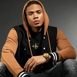 Le moins cher 👍 Veste Teddy A Capuche 1858 Noir Camel de LBO 👍 -France LBO Soldes Boutique lbo 286331 FAB SHALBO 1858 20211229T080525 06