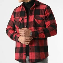 Acheter 🔥 Surchemise A Carreaux 0109 Noir Rouge de LBO 👍 -France LBO Soldes Boutique lbo 287187 FAB LBO 1070546 0109 20211216T154549 03