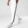 Vente flash 🎉 Pantalon Jogging A Bandes 0022 Blanc de LBO 🎉 -France LBO Soldes Boutique lbo 287376 FAB LBO 10701336 0022 20211019T074313 01