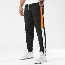 Meilleure affaire 🤩 Pantalon Jogging Tricolore A Bandes 0026 Noir Orange de LBO 🧨 -France LBO Soldes Boutique lbo 287380 FAB LBO 10701336 0026 20211020T115836 03