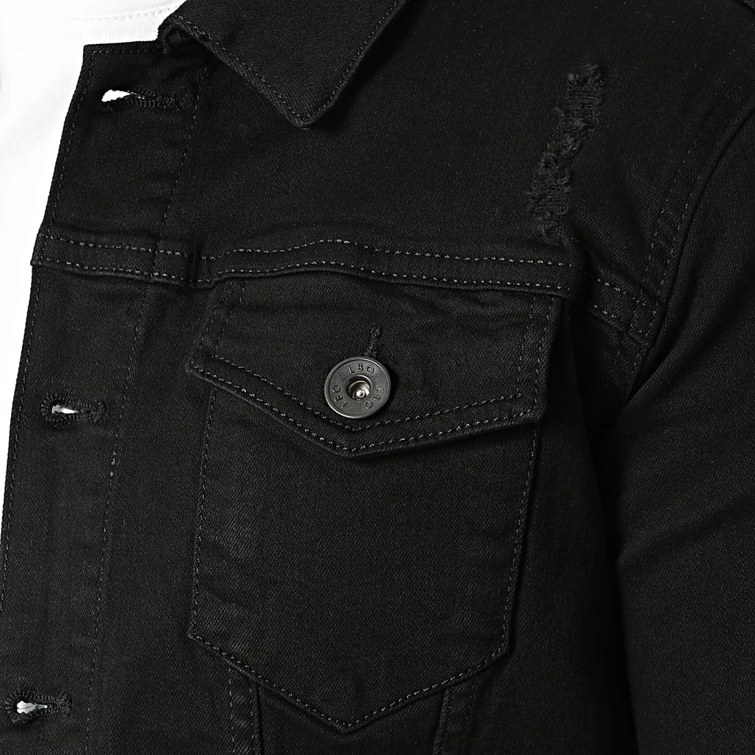 Offres 😉 Veste Jean Destroy 2108 Denim Noir de LBO ❤️ 4 Offres 😉 Veste Jean Destroy 2108 Denim Noir de LBO ❤️ – Image 2
