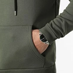 Offres 🧨 Lot de 2 Sweats Capuche 1598 Vert Kaki et Noir de LBO 😉 -France LBO Soldes Boutique lbo 289067 FAB SHALBO 1598 20220128T082721 03