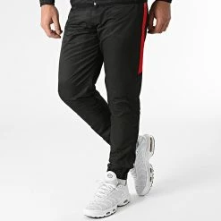 Offres 😀 Ensemble De Survêtement Bicolore Avec Bandes 0057 Noir Rouge de LBO ✔️ -France LBO Soldes Boutique lbo 289194 FAB LBO 10701336 0057 20211117T152320 04